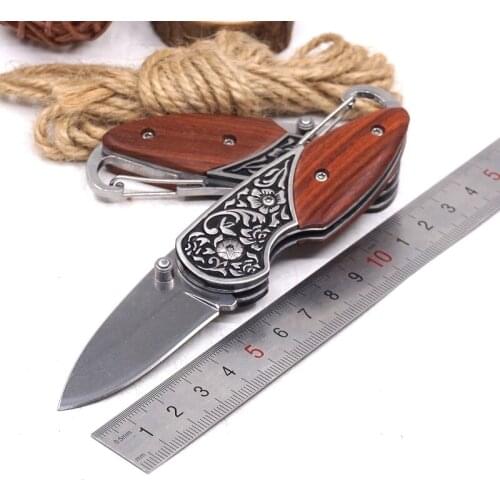 Mini Folding Keychain Knife Survival Hunting Pocket Tactical Knives Combat utility camping knife EDC Outdoor Multi Tools