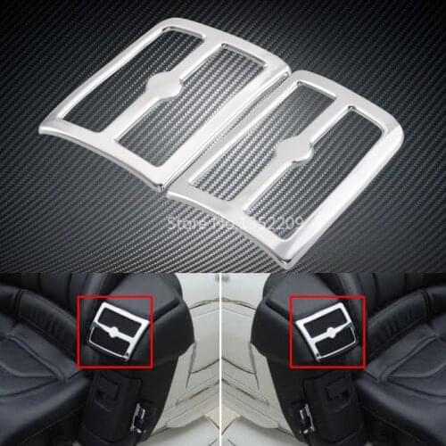 Motorcbike Chrome Fairing Tank Trim Rear Speaker Grille Cover For 2001-2005 Honda Goldwing 1800 GL1800