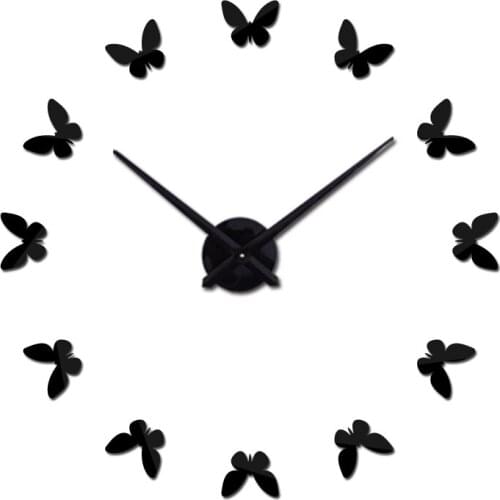 New Diy Wall Clock Acrylic Clocks Quartz Watch Reloj De Pared Living Room Modern 3d Mirror Stickers Horloge Home decoration
