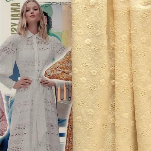 2021 spring and summer new womens suits rayon embroidered hollow fabric