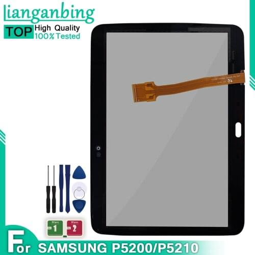 New Touch Screen For Samsung Galaxy Tab 3 10.1 GT-P5200 P5210 Tablet Touch Screen Panel Digitizer Front Glass parts