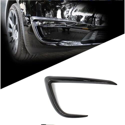 For Tesla model Y high quality ABS front fog lamp eyebrow wind knife front fog lamp decorative frame Car Accessories