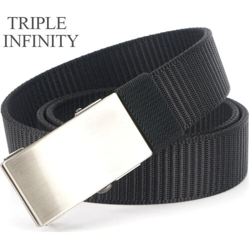 Fashion Nylon Automatic Buckle Mens Belt Casual Tactical Canvas Belt Breathable Durable Work Business Jeans Designer Belt New