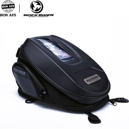 ROCKBIKER Motorcycle Black Tank Bags Multifunction Moto Luggage Universal Motorbike Oil Fuel Tank Bags Seat Tail Pack for Yamaha