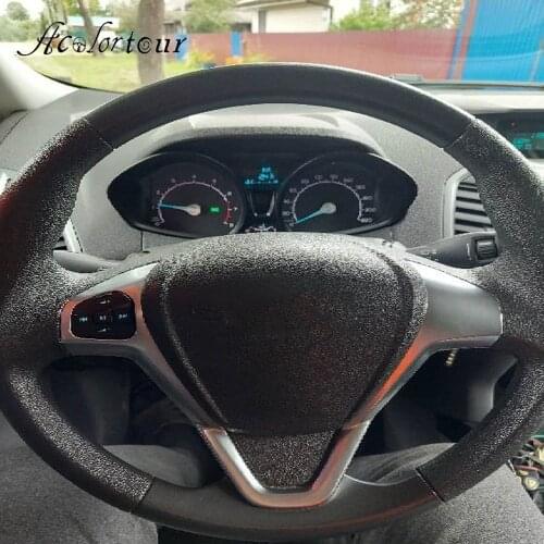 Blue led multifunction steering wheel panel trim cruise control button switch and wire for Ford Fiesta MK7 MK8 ST Ecosport 2013