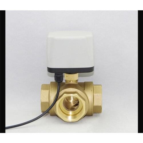 2/3 Way Motorized Ball Valve AC220V DC12/24V Electric Ball Valve Three Wire Two Way Control DN15 DN20 DN25 DN32 DN40 DN50