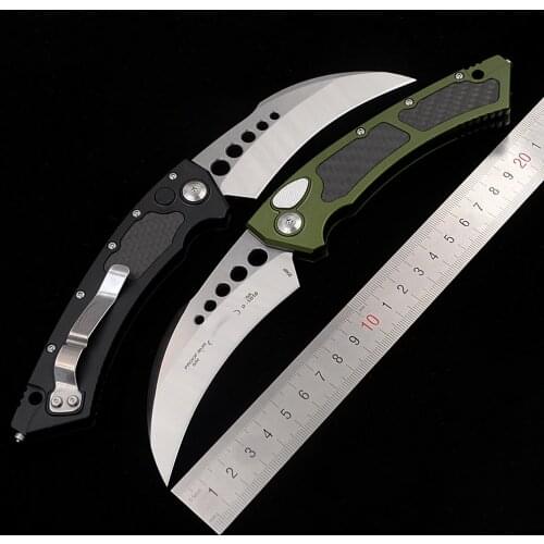MTHawk Mark 204P blade aluminum carbon fibre handle camp survival outdoor fruit EDC hunting tool kitchen Fruits Folding knife