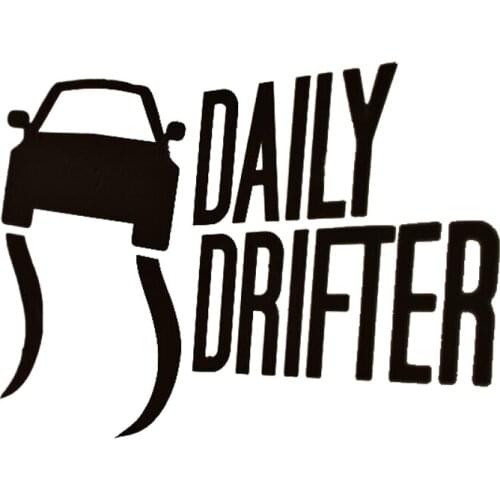 16*12cm Daily Drifter Sticker Decal Vinyl Handsome And Cool Stickers Car Accessories Motorcycle Helmet Car Styling