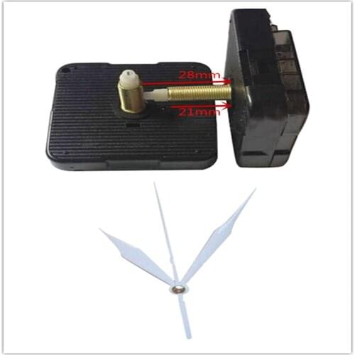 120sets Clock Quartz Mechanism Home DIY Clock Mechanism Movement Parts replace accessories Kit For Quartz Clock 28mm shaft