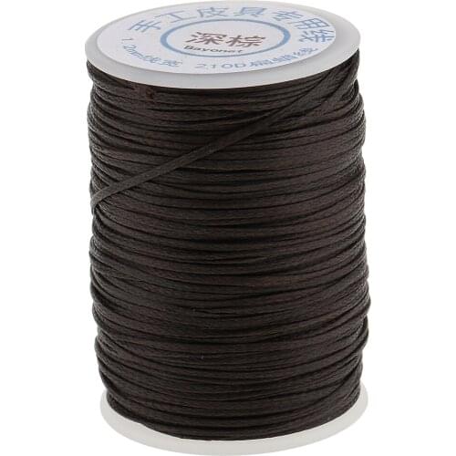 70 Meters Flat Line Waxed Thread Cord for DIY Handcraft Stitching Leather Crafts Thread Sewing Line