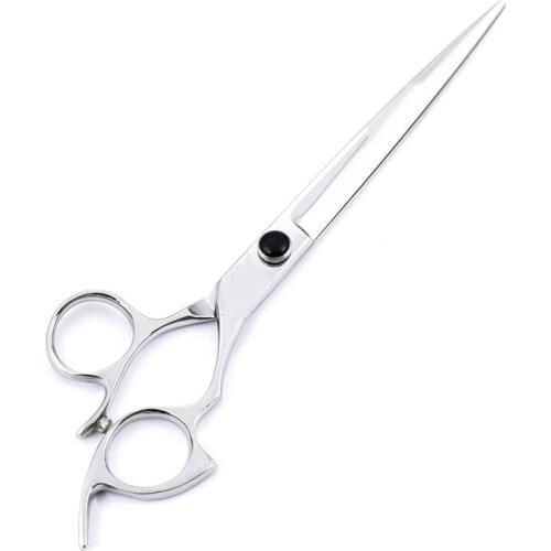 8" Stainless japan 440c sliver Dog Scissors Straight Shears Pet Scissors High-end pet hair cutting grooming scissors
