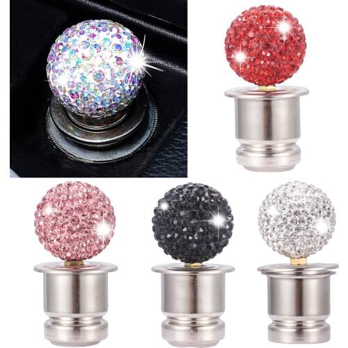 Car Cigarette Lighter Shiny 12V Push Button Automobile Accessories Shiny Cigarette Lighters