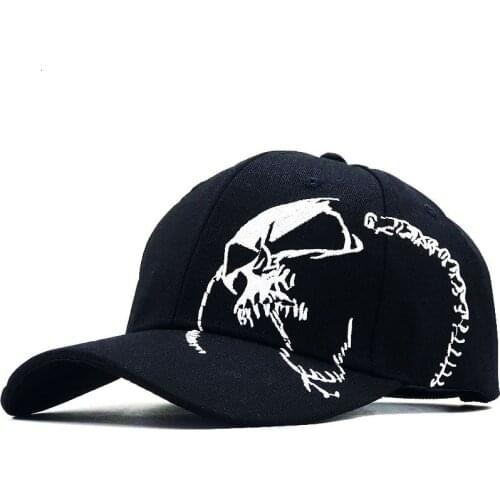 100% Cotton Outdoor Men Baseball Cap Skull Embroidery hats sports snapback caps for men women unisex