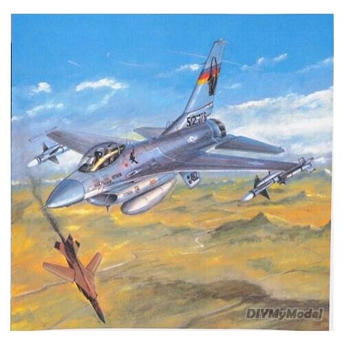 DIYMyModeI Papermodel Toy US F-16C fighter Fighting Falcon 1:33 scale 3d puzzles papercraft children handmade military models