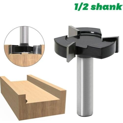 Spoilboard Surfacing Router Bits, 1/2 inch 12mm Shank 2 inch Cutting Diameter, Slab Flattening Router Bit Planing Bit Wood