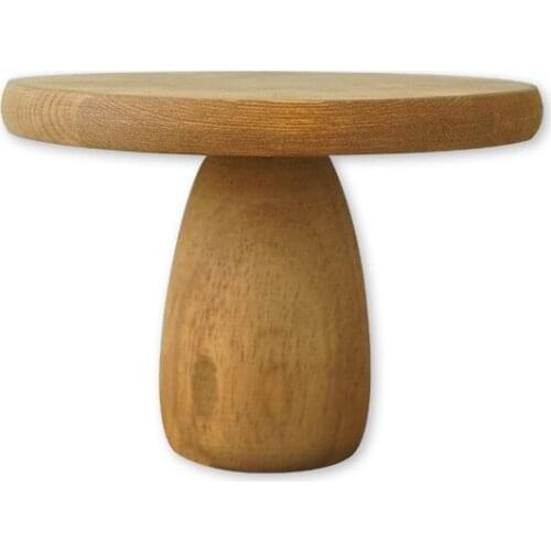 Mushroom cake plate dessert table tray wooden cake rack wooden snack plate photo prop