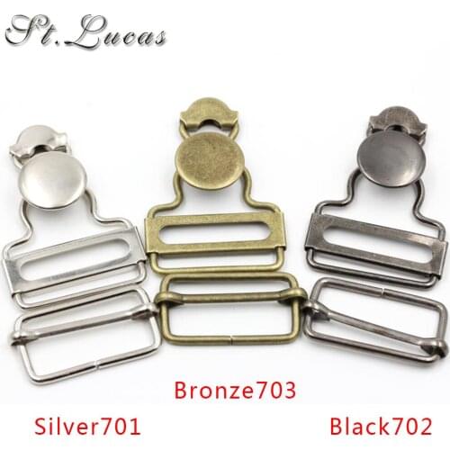 New arrived metal Adjustable Buckles button 10sets/lot for cowboy rompers Braces skirt garment sewing accessories DIY scrapbook