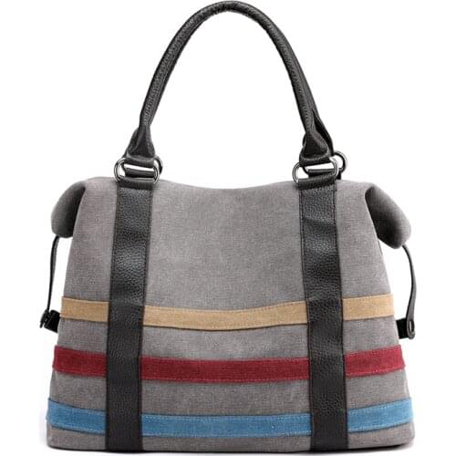 Fashion Large capacity Canvas shoulder bag for women, Simple and casual,Versatile handbag