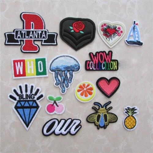 New Arrival cartoon patch hot melt adhesive applique embroidery patch DIY clothing accessory patches 1pcs sell C5855-C5878