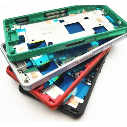 Original For Sony Xperia Z3 Compact Z3 Mini D5803 D5833 Housing Cover Bezel Front Faceplate Middle Bezel Middle Frame