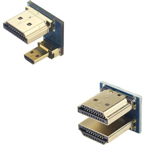 Male to Male Converter 1080P HDMI-compatible Adapter for Raspberry Pi LCD