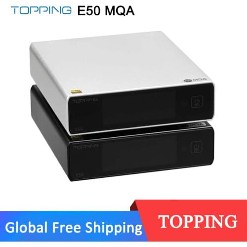 TOPPING E50 MQA Support DAC DSD256 ES9068AS XMOS XU216 Support USB/Optical/Coaxial input balanced/single-ended output with L50