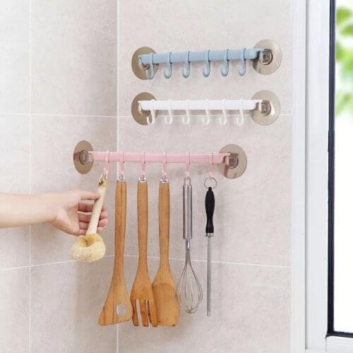 Bathroom Organizer Hooks Self Adhesive Towel Holder Kitchen Accessories Cupboard Storage Rack Shelf for Towel Holder Key Hooks