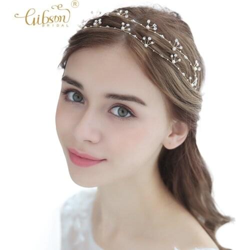 Cute Two Hair Band Vine Women Headbands Wedding Bridal Headpiece Baby Tea Party Hair Accessories