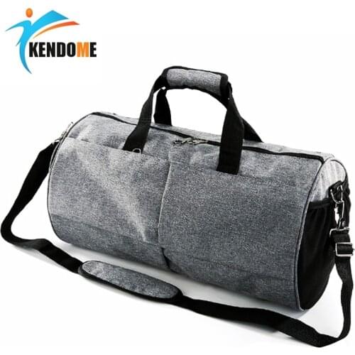 Top Quality Canvas Sports Gym Bag Men Woman Training Fitness Travel Multifunction Handbag Outdoor Waterproof Sporting Tote