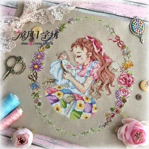 Gold Collection Lovely Counted Cross Stitch Kit The Time For Myself Embroidery Stitch Hobby SO
