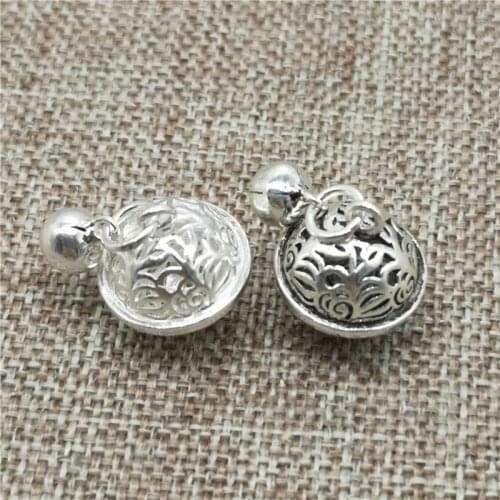 925 Sterling Silver Collar Bell Charms for Bracelet Necklace
