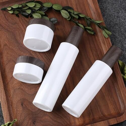 300pcs/lot 30ml120ml White Glass Bottle Dispenser Lotion Pump Bottle,30g 50g 50cc Glass Cream Jar Empty Bottles Liquid Container