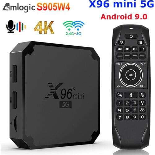 5G X96 mini Android 9.0 Smart tv box x96mini Amlogic S905W4 Quad Core 2.4GHz/5G Dual WiFi 2G 16G 1G/8G Media Player Set top box