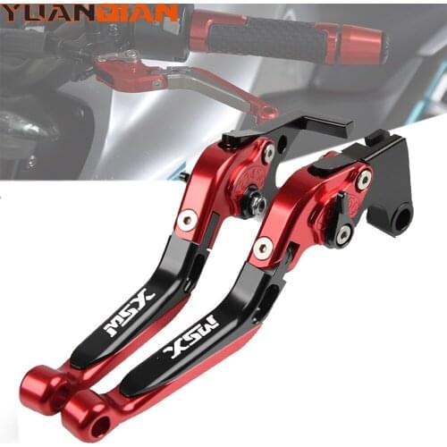 MSX Motorcycle CNC Aluminum Folding Extendable adjustable Brake Clutch Levers For Honda MSX125 MSX 125 Grom 2014-2019 2017 2016