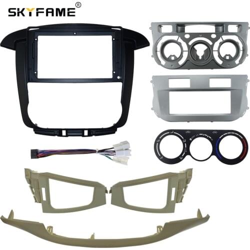 SKYFAME Car Radio Fascia Frame Cable For TOYOTA INNOVA AVANZA 2007-2011(AT AC) Stereo Android Dashboard Kit Face Plate