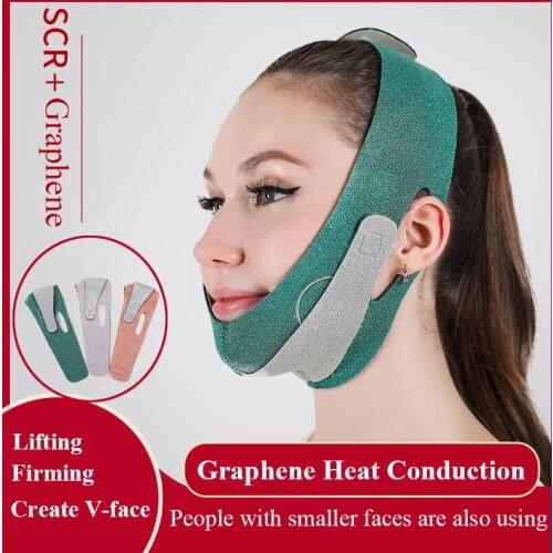 New Elastic Graphene Face Slimming Bandage V Line Face Shaper Chin Cheek Lift Up Belt Facial Massage Strap Skin Care Beauty Tool