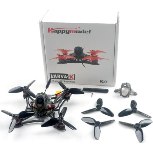 Happymodel Larva X 100mm Crazybee F4 PRO V3 200mW Diamond VTX Runcam Nano2 1103 KV7000 2-3S 2.5Inch Brushless FPV Drone BNF