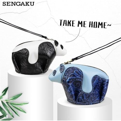 Design Real Leather Coin Purse Cowhide Zipper Mini Wallet Key Holder Money Bag Credit Card Slot Bags For Man Women