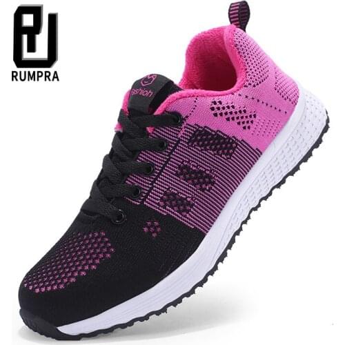 Winter Brand Sneakers Women Running Shoes Fur Warm Sports Shoes Girls Flats Lace-up Outdoor Sneakers Gym Trainers Walking Shoe