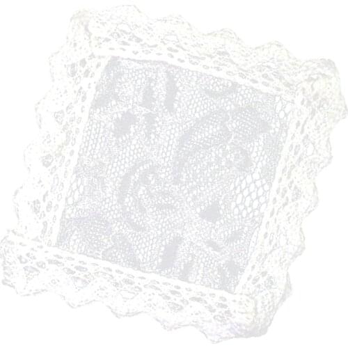 1:12 scale Dolls House Miniature Furniture Accessory Tabletop Desk Decoration Tablecloth Table Covers White