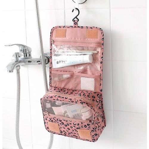 FADISH Floral Nylon Zipper New Women Makeup bag Cosmetic bag Case Make Up Organizer Toiletry bag kits Storage Travel Bags