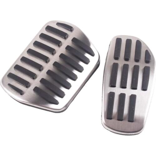 Stainless Steel Gas Fuel Brake Pedal Pads Cover AT MT For Nissan versa serena teana 2018 2019