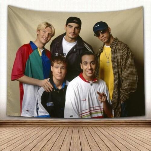 New Backstreet Boys Wall Hanging Tapestry Home Party Decorative Tapestries Photo Background Cloth Table Cloth Wall Tapestry