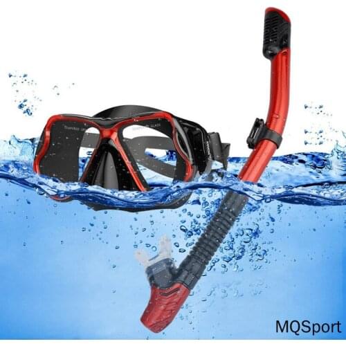 Profession Scuba Diving Mask Set Anti Fog Goggles With Snorkel Glasses Tube Adjustable Strap for Women Men Adult Swimming Mask