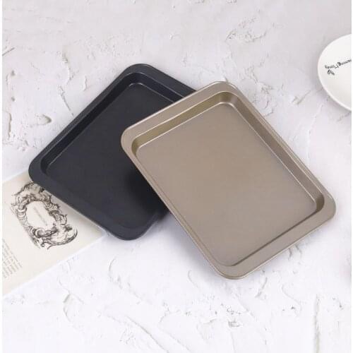 Rectangular Cookie Sheet non-stick cake baking pan oven baked with rectangular black light baking pan DIY