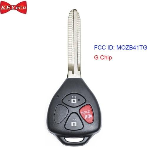 KEYECU for Scion tC 2011 2012 2013 Remote Key Fob MOZB41TG G Chip 3 Button