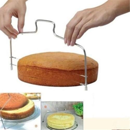Stainless Steel Adjustable Wire Cake Cutter Slicer Kitchen Accessories Bakeware Leveler Bread Knife Baking Pastry Tools