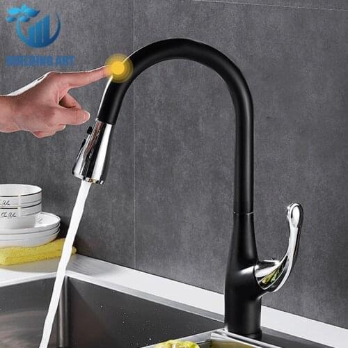 Smart Sensor Kitchen Faucet Touch Kitchen Faucet Tap Hot Cold Mixer Crane Shower&Column Mode Deck Mount Pull Out Kitche n Faucet