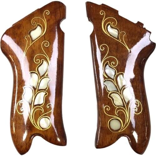 Luger P08 Roller Parabellum Pearl Inlaid Wooden Grip