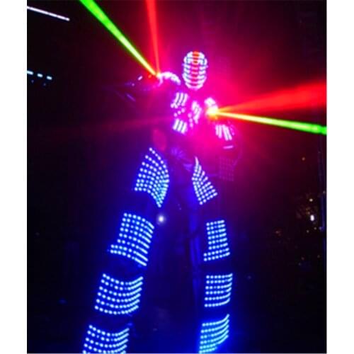 LED Robot Costume David Guetta robot suit DHL Free shipping led robot suit stage dance event evening Robot clothes